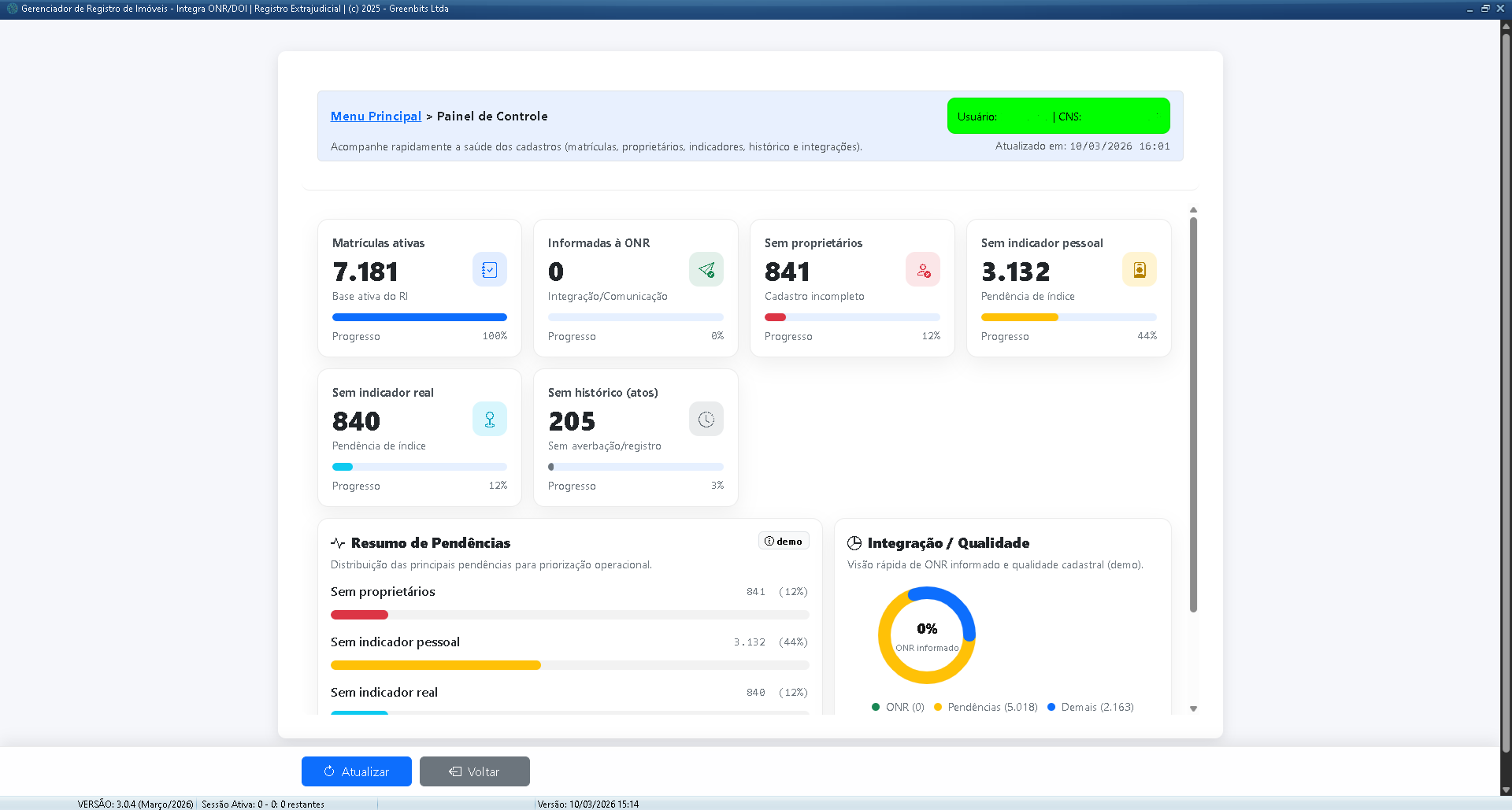 Sistema R.I. Interface
